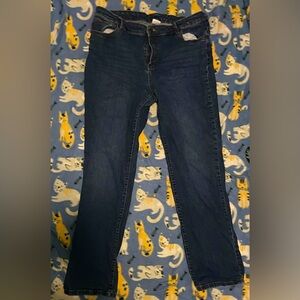 Large Blue straight jeans, comfortable and lightweight